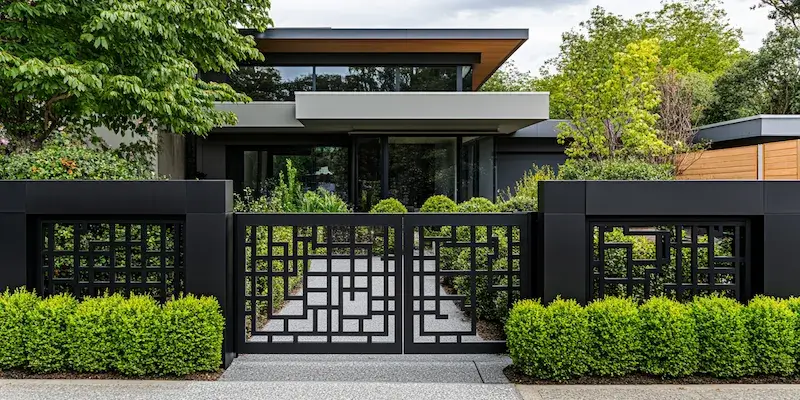 Alu Zäune aus Polen mit Montage