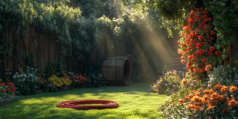 Bęben jak zrobić wieszak na wąż ogrodowy?